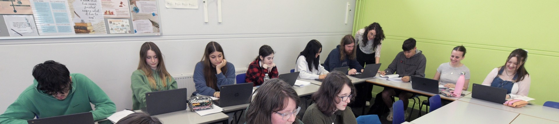 A group of students are learning Welsh together. 