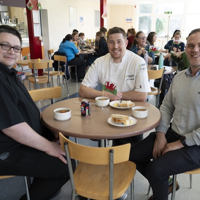 The catering staff