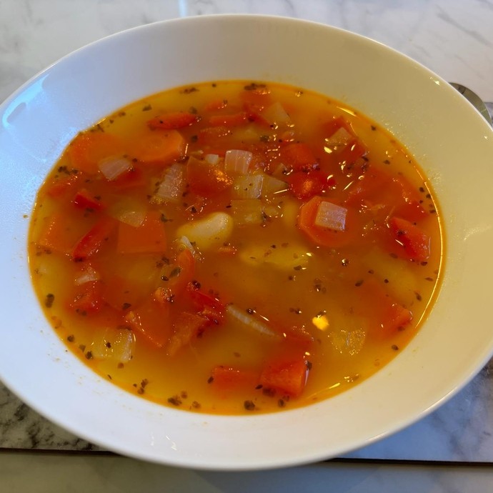 Bowl of soup from Cooking Club